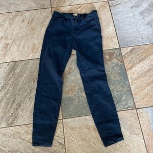 Sneak Peek high rise navy blue jeggings Size 1 Waist 25 Preowned Good Condition